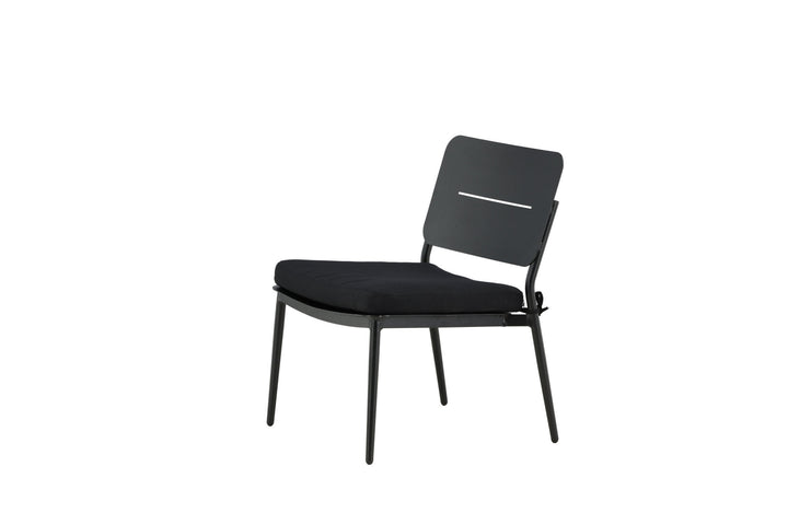Venture Home Lina Lounge Chair 2-pack - Black / Black Cushion