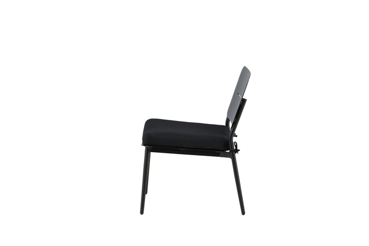 Venture Home Lina Lounge Chair 2-pack - Black / Black Cushion