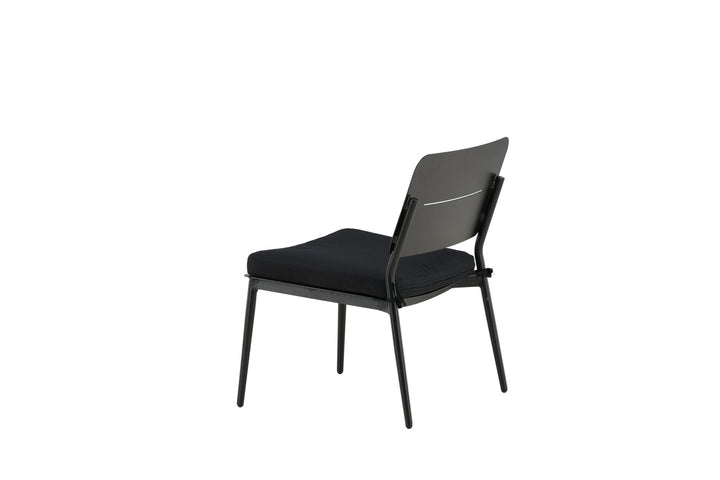 Venture Home Lina Lounge Chair 2-pack - Black / Black Cushion