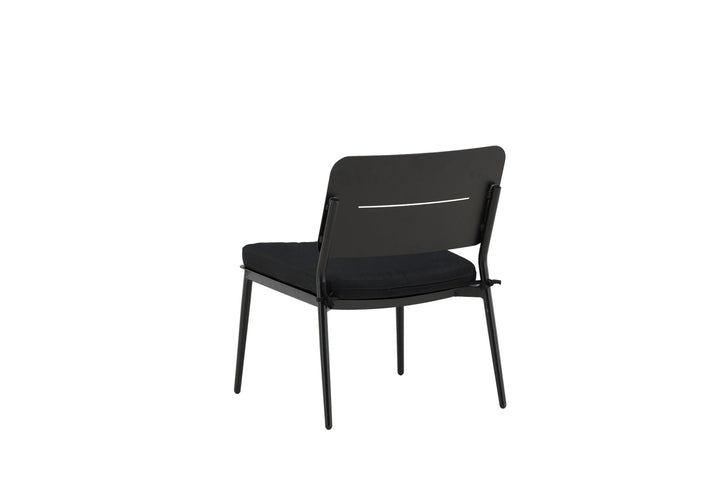Venture Home Lina Lounge Chair 2-pack - Black / Black Cushion