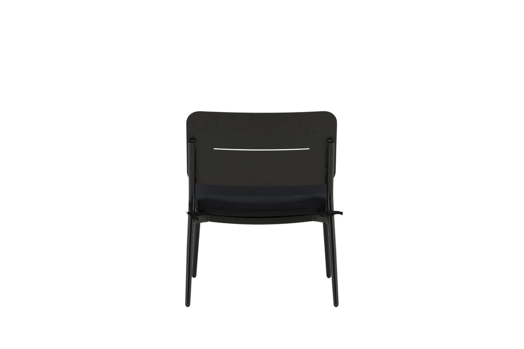 Venture Home Lina Lounge Chair 2-pack - Black / Black Cushion