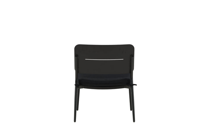 Venture Home Lina Lounge Chair 2-pack - Black / Black Cushion