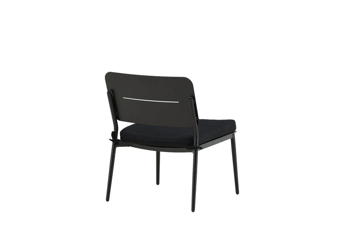 Venture Home Lina Lounge Chair 2-pack - Black / Black Cushion