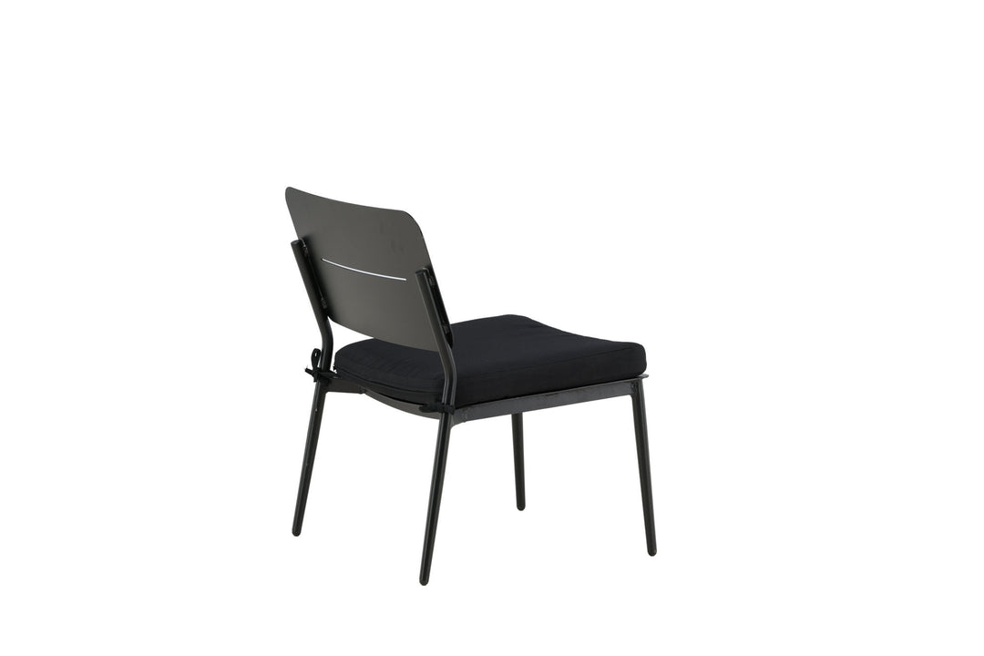 Venture Home Lina Lounge Chair 2-pack - Black / Black Cushion
