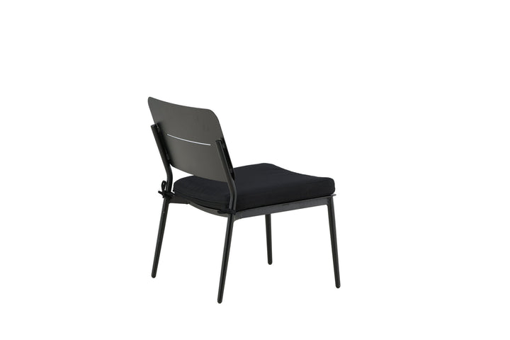 Venture Home Lina Lounge Chair 2-pack - Black / Black Cushion