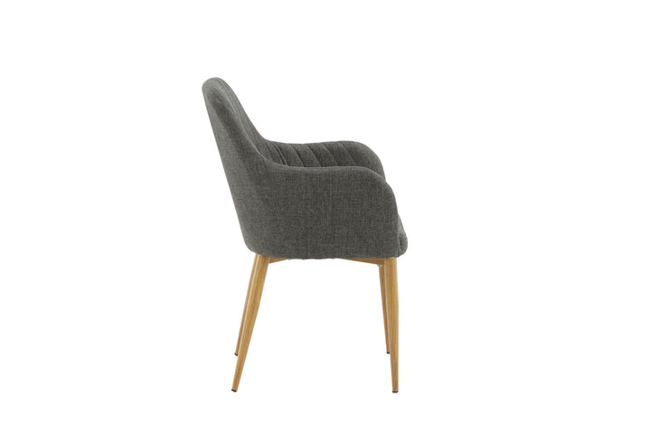 Venture Home Comfort - Dining Chair 2-pack - Oak/Dark Grey Ersätts av 27702-450