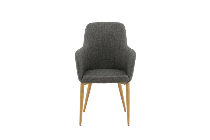 Venture Home Comfort - Dining Chair 2-pack - Oak/Dark Grey Ersätts av 27702-450