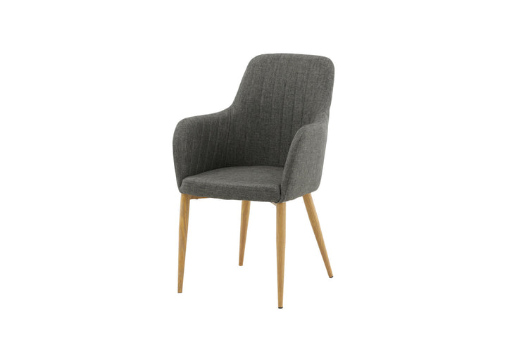 Venture Home Comfort - Dining Chair 2-pack - Oak/Dark Grey Ersätts av 27702-450