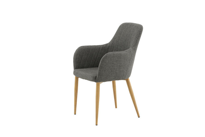 Venture Home Comfort - Dining Chair 2-pack - Oak/Dark Grey Ersätts av 27702-450