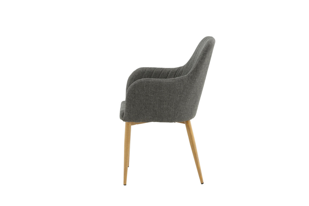Venture Home Comfort - Dining Chair 2-pack - Oak/Dark Grey Ersätts av 27702-450