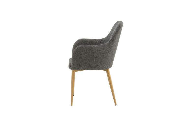 Venture Home Comfort - Dining Chair 2-pack - Oak/Dark Grey Ersätts av 27702-450