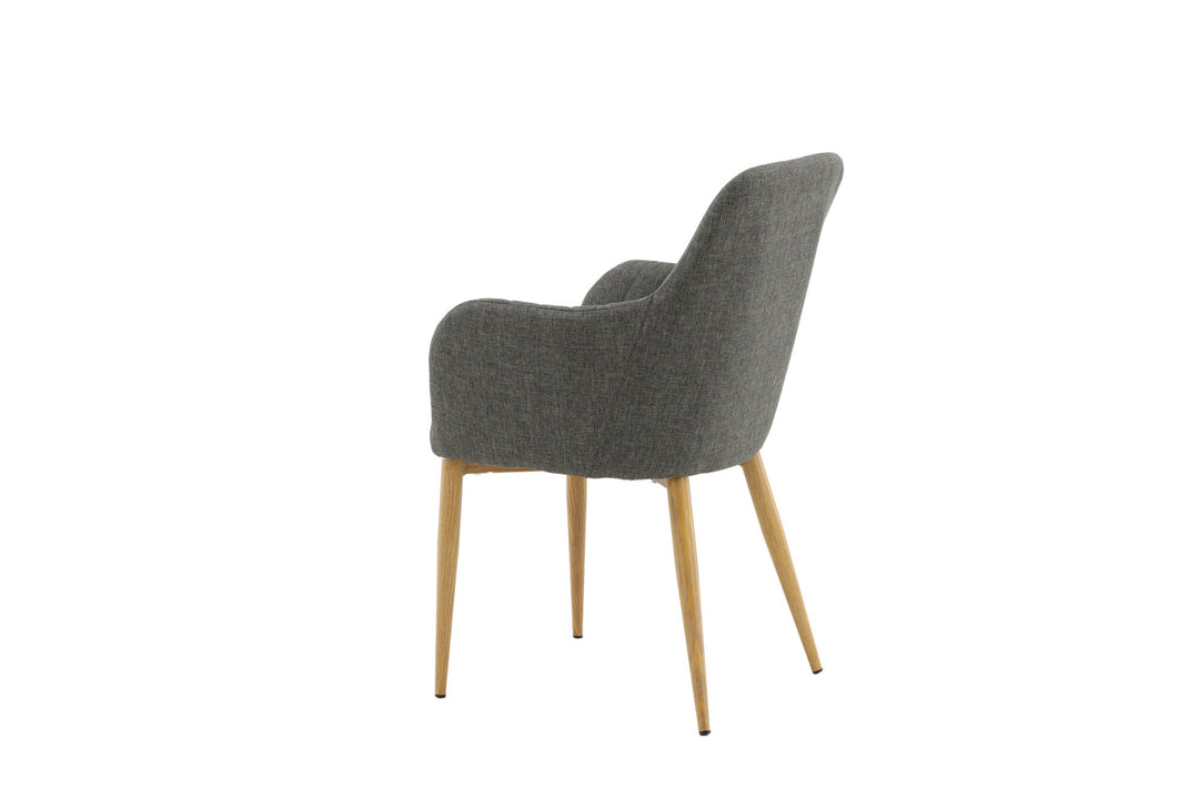 Venture Home Comfort - Dining Chair 2-pack - Oak/Dark Grey Ersätts av 27702-450