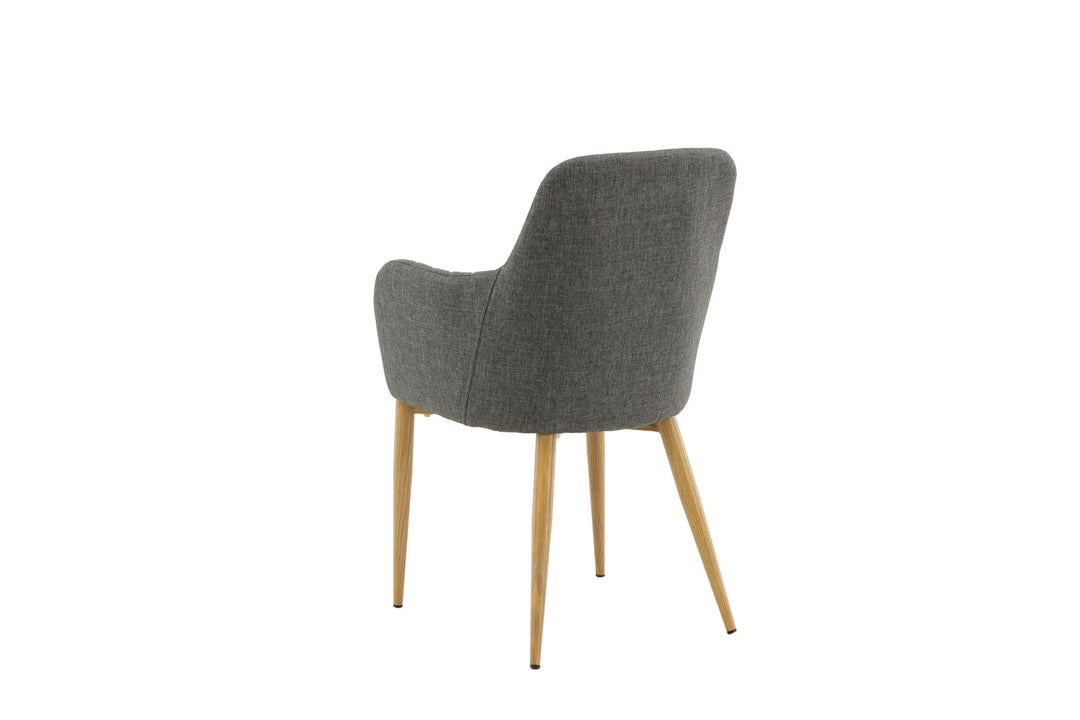 Venture Home Comfort - Dining Chair 2-pack - Oak/Dark Grey Ersätts av 27702-450