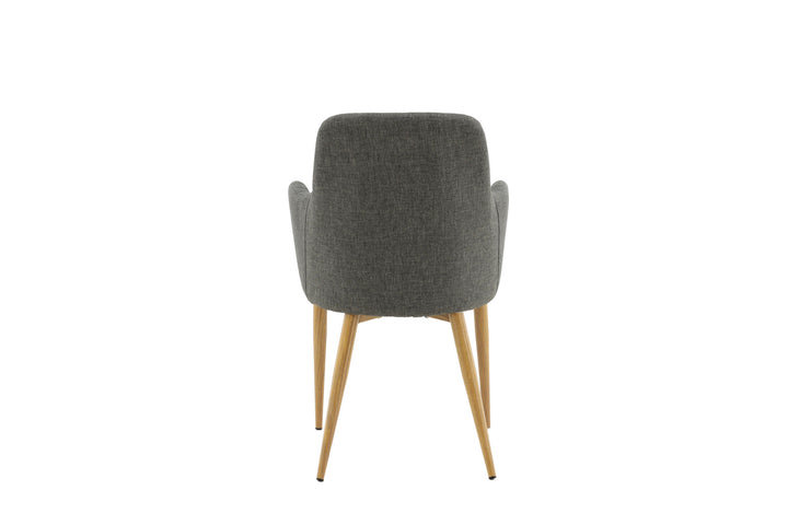 Venture Home Comfort - Dining Chair 2-pack - Oak/Dark Grey Ersätts av 27702-450