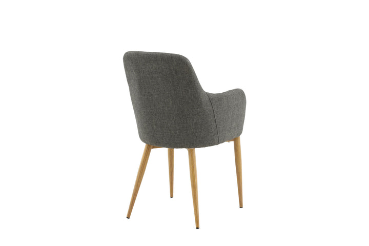 Venture Home Comfort - Dining Chair 2-pack - Oak/Dark Grey Ersätts av 27702-450