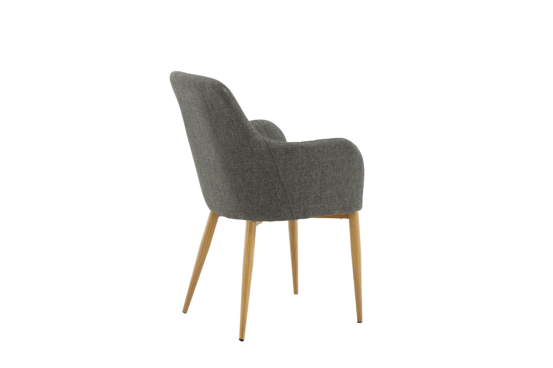 Venture Home Comfort - Dining Chair 2-pack - Oak/Dark Grey Ersätts av 27702-450