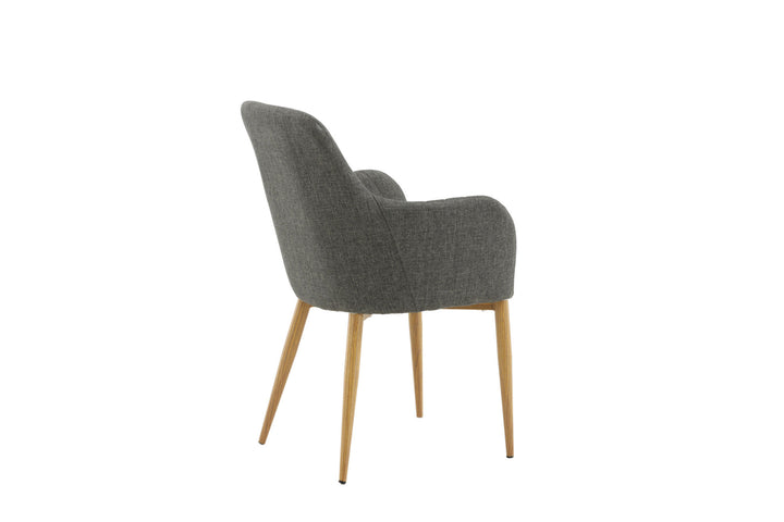 Venture Home Comfort - Dining Chair 2-pack - Oak/Dark Grey Ersätts av 27702-450