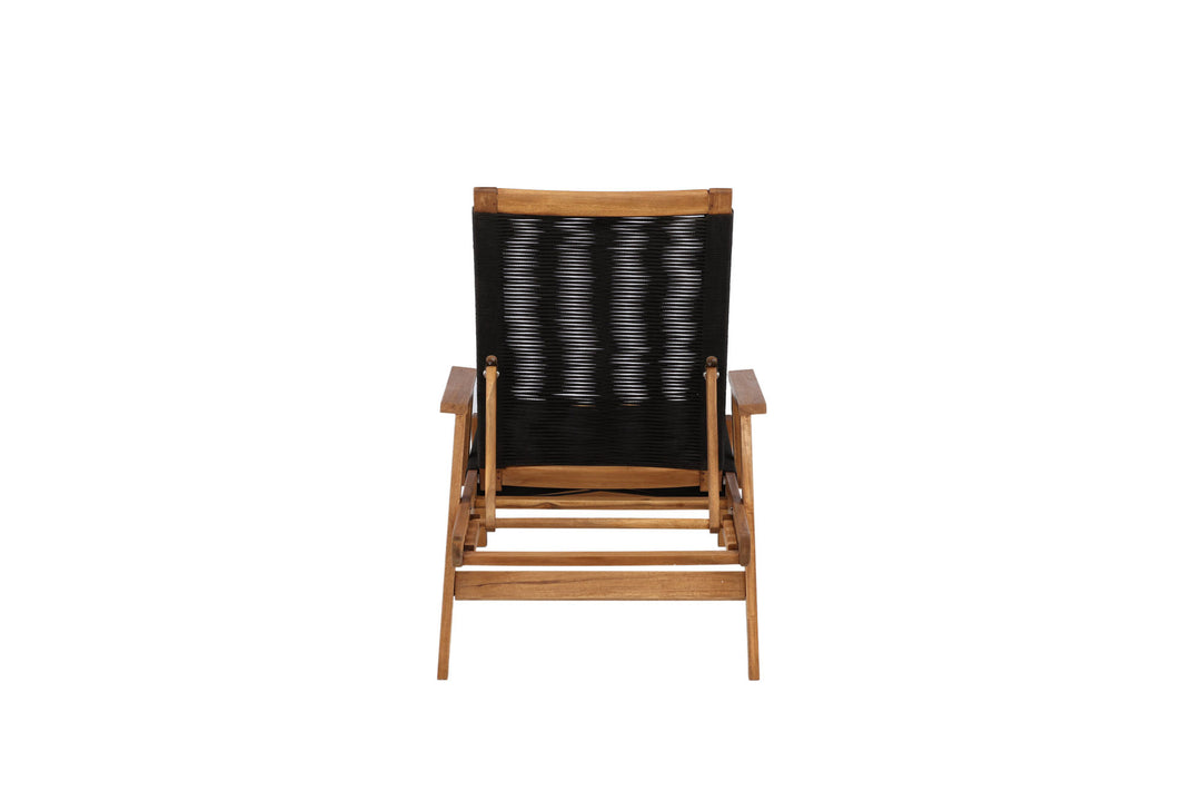Venture Home Little John Sun Lounge - Black Rope / Acacia