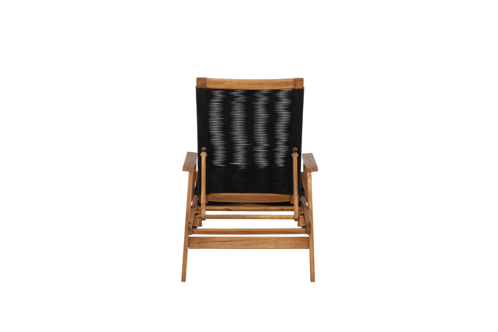 Venture Home Little John Sun Lounge - Black Rope / Acacia