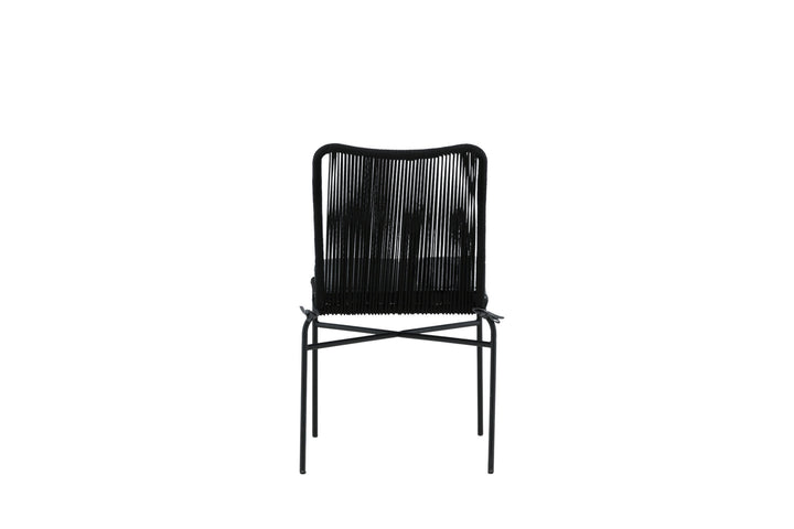Venture Home Julian Dining Chair 4-pack - Black Steel / Black Rope (stackable)