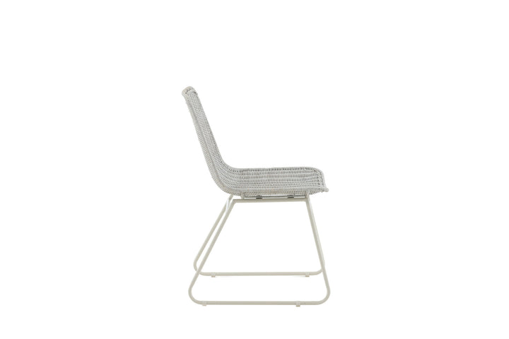 Venture Home Cirebon Dining Chair 2-pack - White / Whitewash Natural Rattan