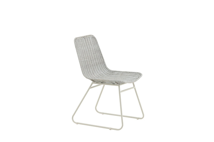 Venture Home Cirebon Dining Chair 2-pack - White / Whitewash Natural Rattan