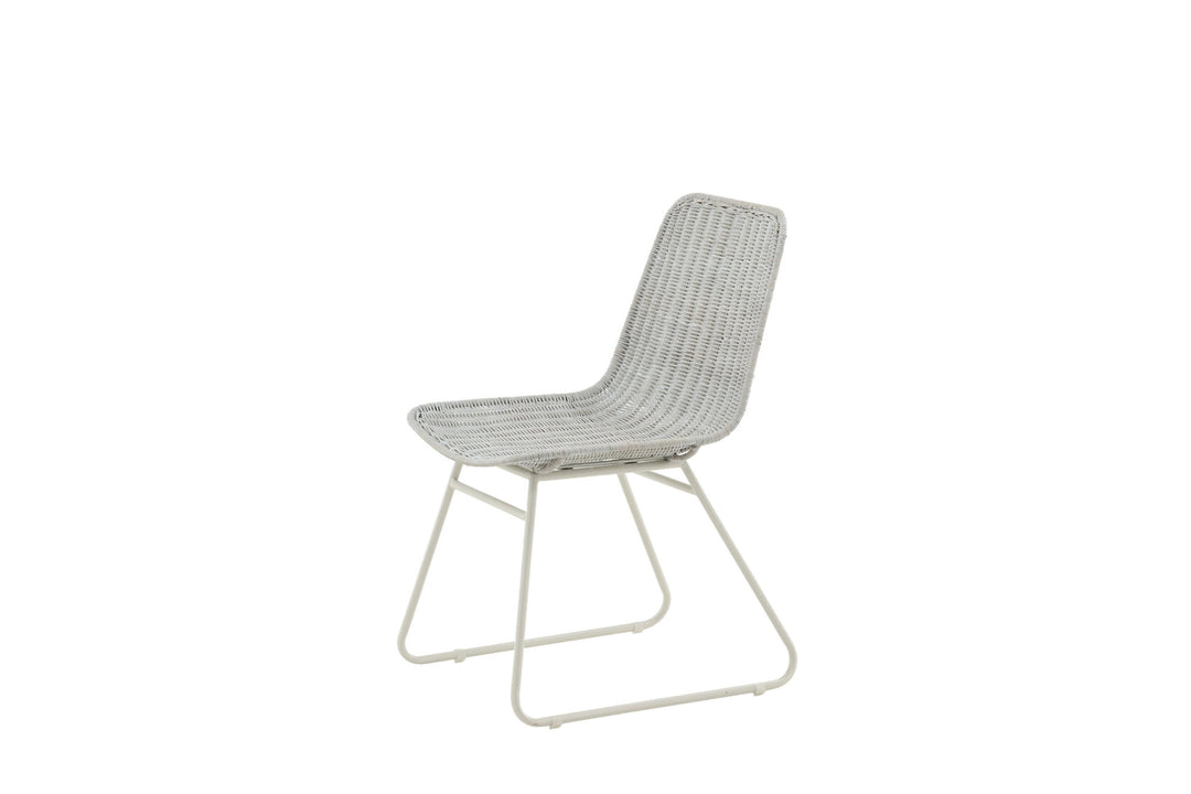 Venture Home Cirebon Dining Chair 2-pack - White / Whitewash Natural Rattan