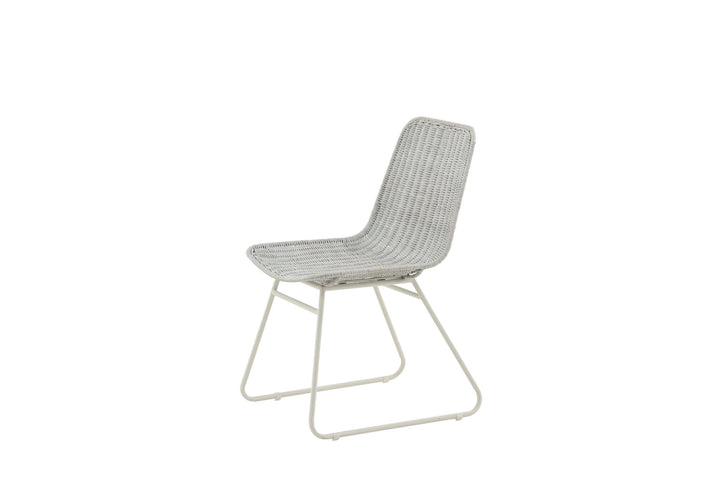 Venture Home Cirebon Dining Chair 2-pack - White / Whitewash Natural Rattan