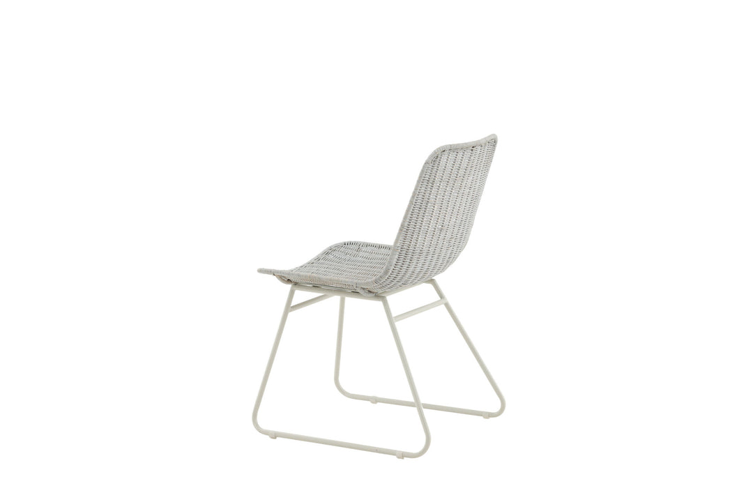 Venture Home Cirebon Dining Chair 2-pack - White / Whitewash Natural Rattan