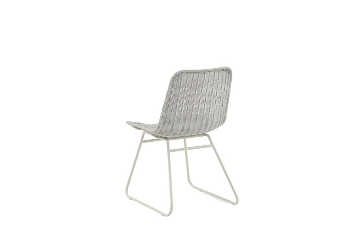 Venture Home Cirebon Dining Chair 2-pack - White / Whitewash Natural Rattan