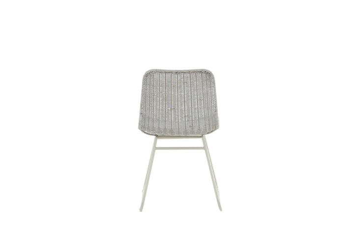 Venture Home Cirebon Dining Chair 2-pack - White / Whitewash Natural Rattan