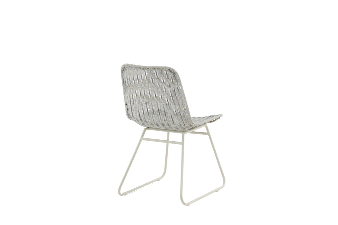 Venture Home Cirebon Dining Chair 2-pack - White / Whitewash Natural Rattan
