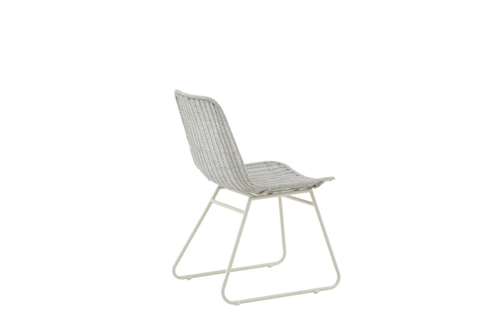 Venture Home Cirebon Dining Chair 2-pack - White / Whitewash Natural Rattan
