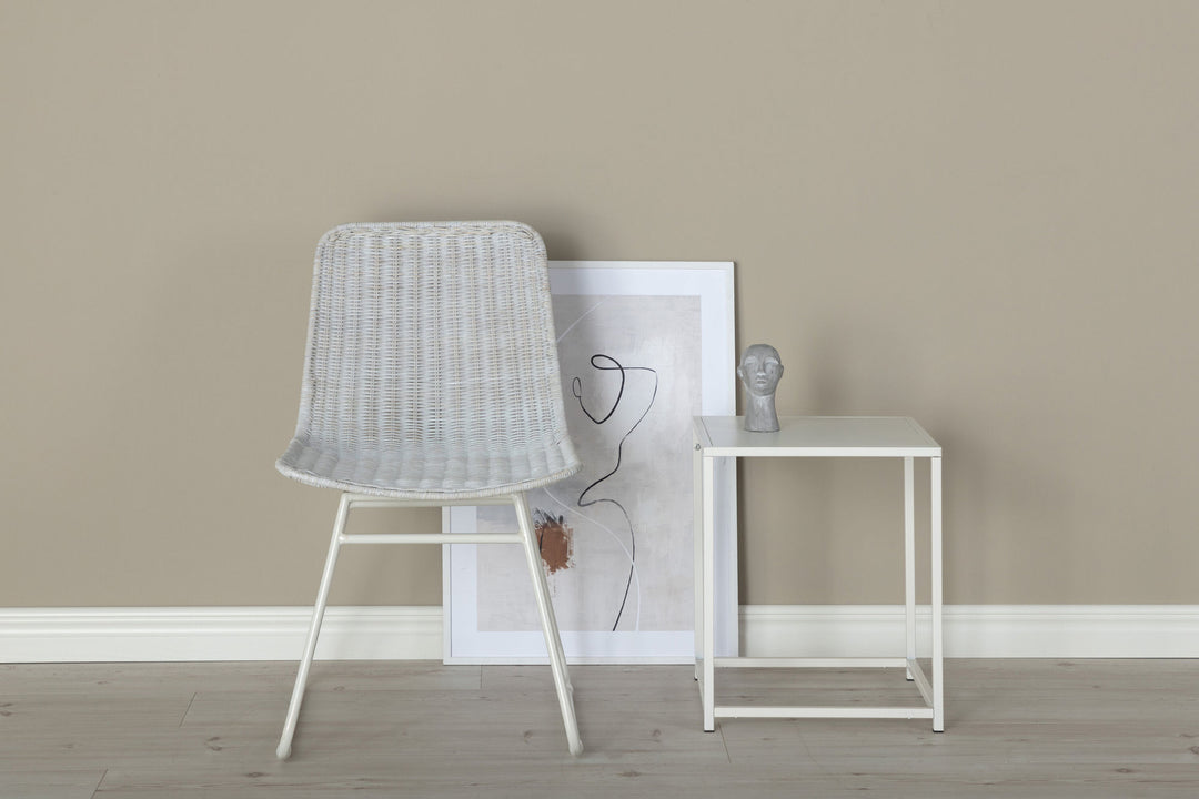 Venture Home Cirebon Dining Chair 2-pack - White / Whitewash Natural Rattan