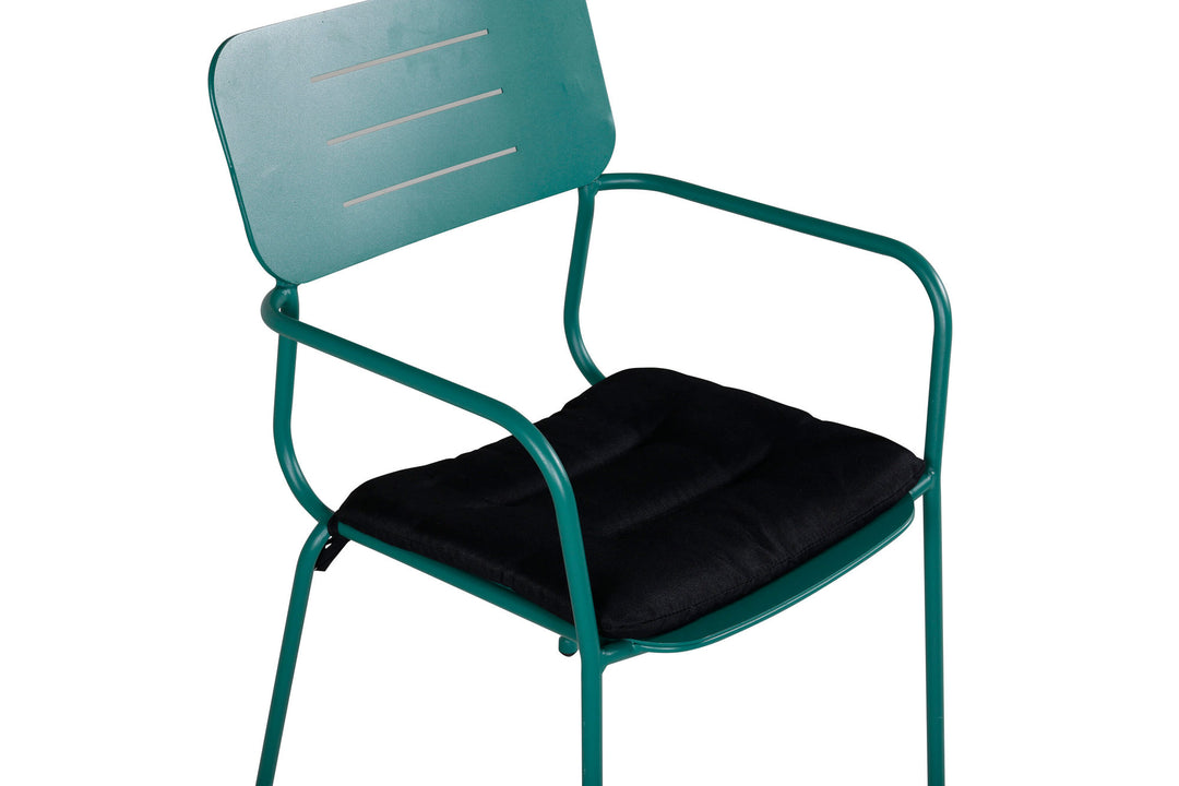 Venture Home Nicke Dining Chair W. Armrest 2-pack - Gren Steel
