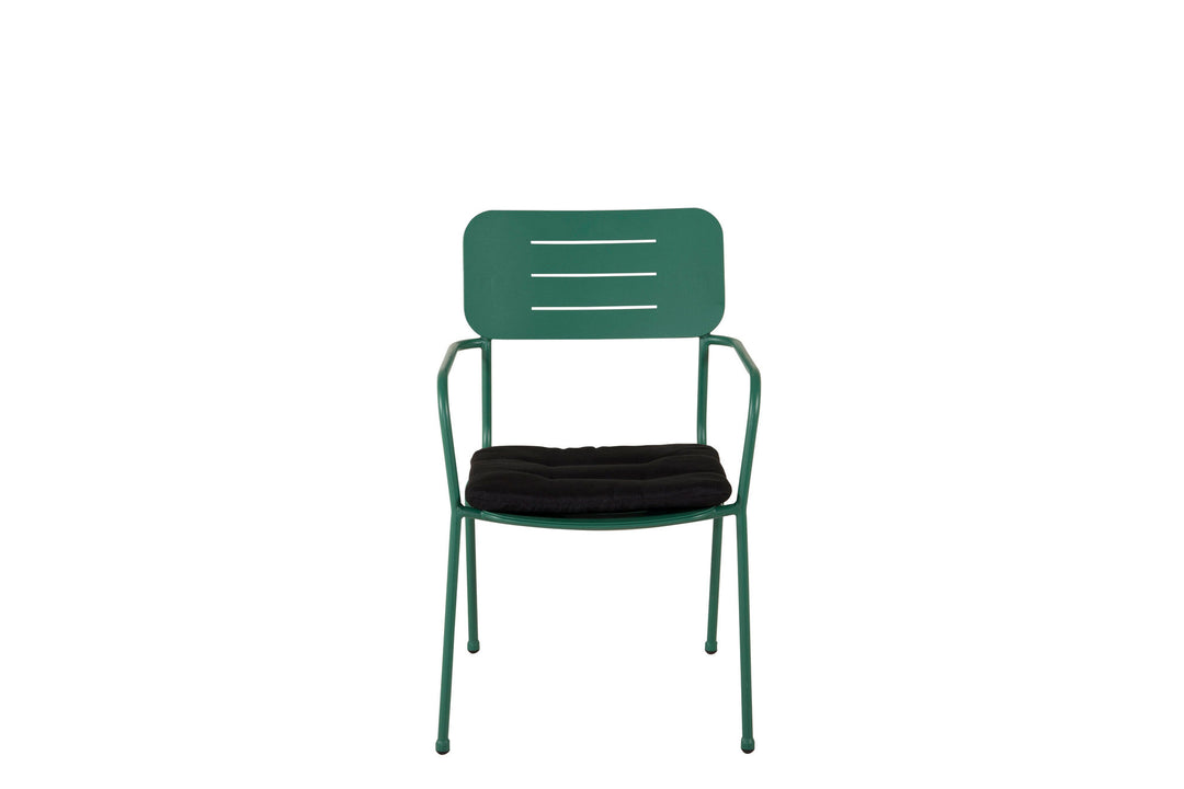 Venture Home Nicke Dining Chair W. Armrest 2-pack - Gren Steel