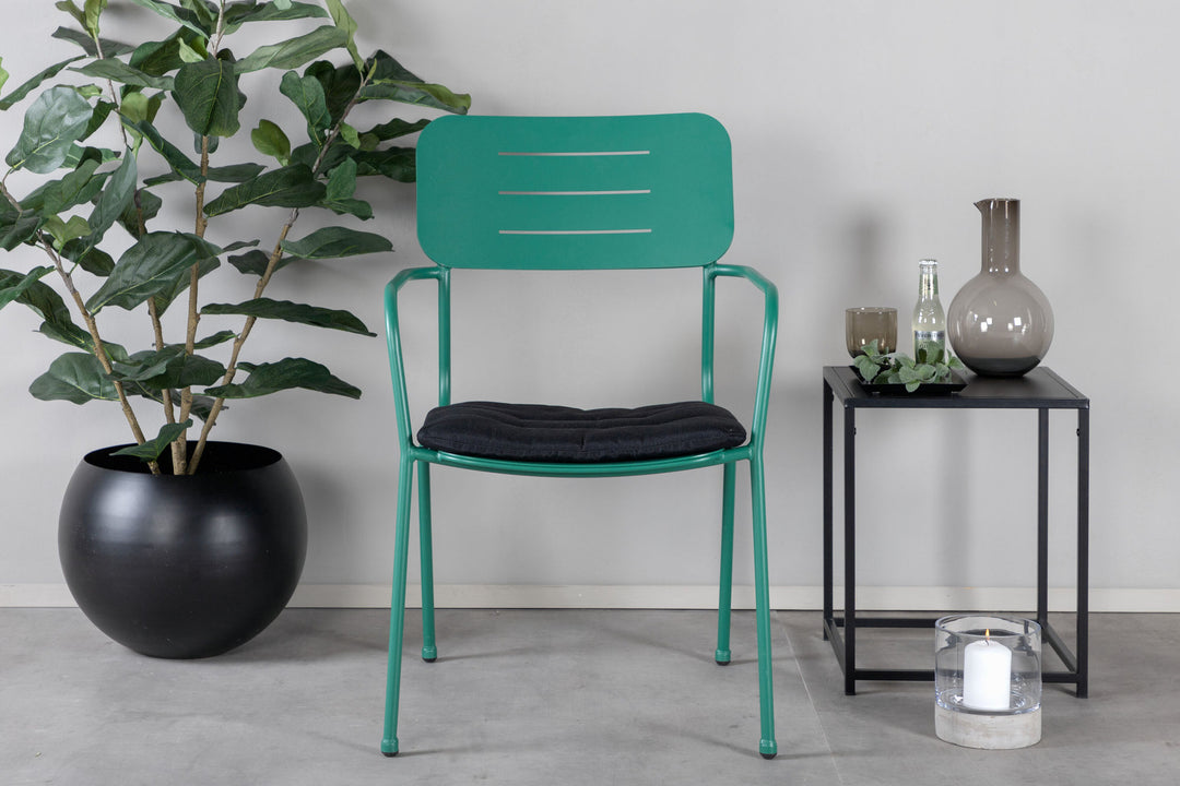 Venture Home Nicke Dining Chair W. Armrest 2-pack - Gren Steel
