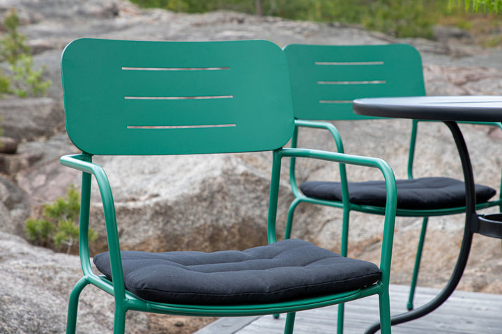 Venture Home Nicke Dining Chair W. Armrest 2-pack - Gren Steel