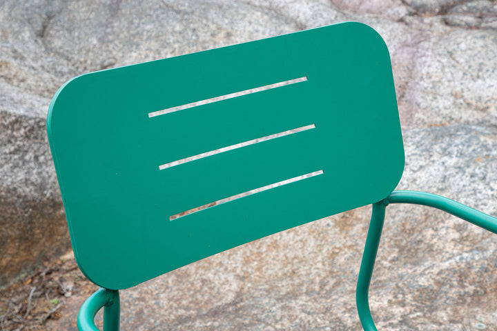 Venture Home Nicke Dining Chair W. Armrest 2-pack - Gren Steel