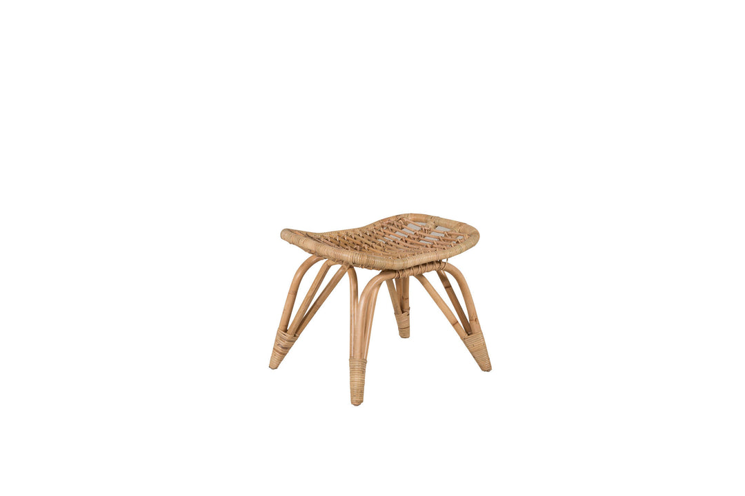 Venture Home Ella Lounge Chair - rattan / Offwhite Cushion. inc. Ottoman