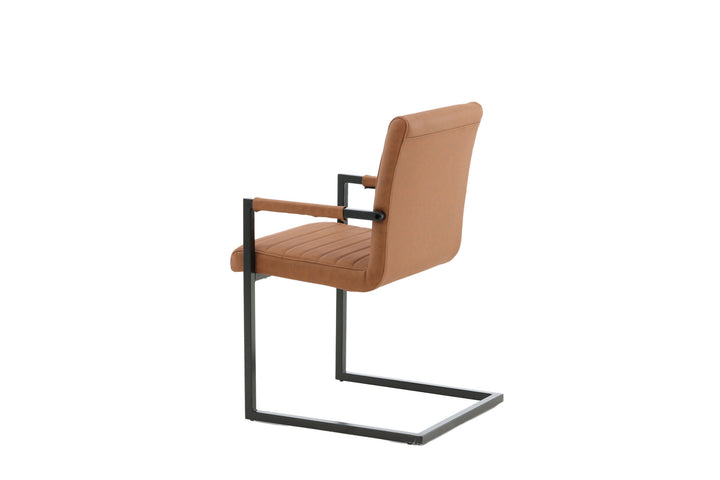 Venture Home Art Karmstol 2-pack - Svart / Brun PU