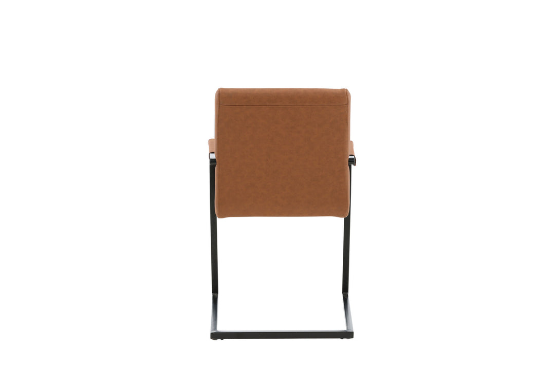 Venture Home Art Karmstol 2-pack - Svart / Brun PU
