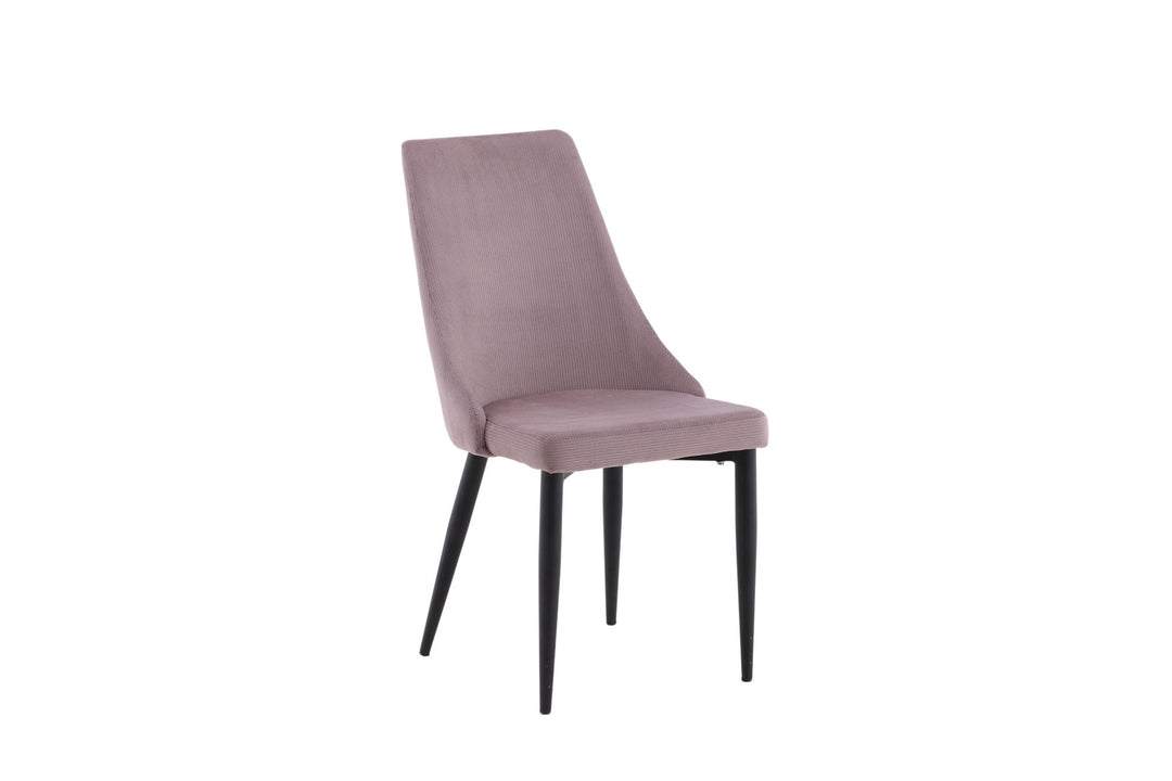 Venture Home Leone Dining Chair 2-pack - Black Legs / Dusty PinkCorduroy Ersätts av 27701-999