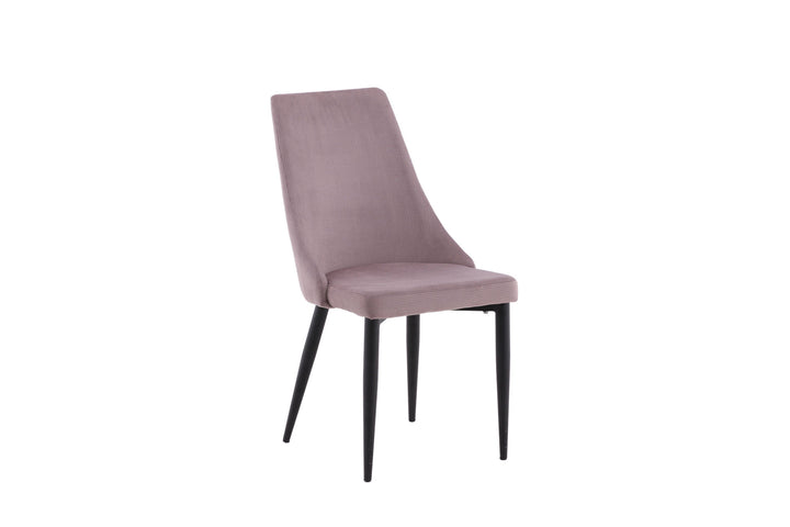 Venture Home Leone Dining Chair 2-pack - Black Legs / Dusty PinkCorduroy Ersätts av 27701-999