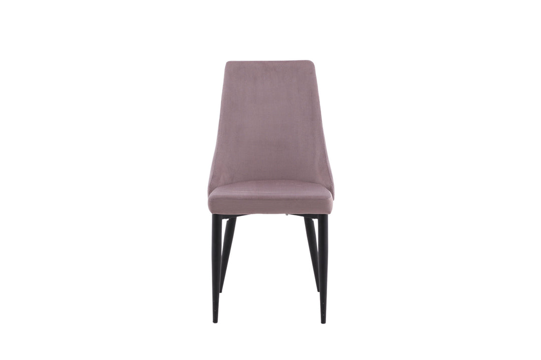 Venture Home Leone Dining Chair 2-pack - Black Legs / Dusty PinkCorduroy Ersätts av 27701-999
