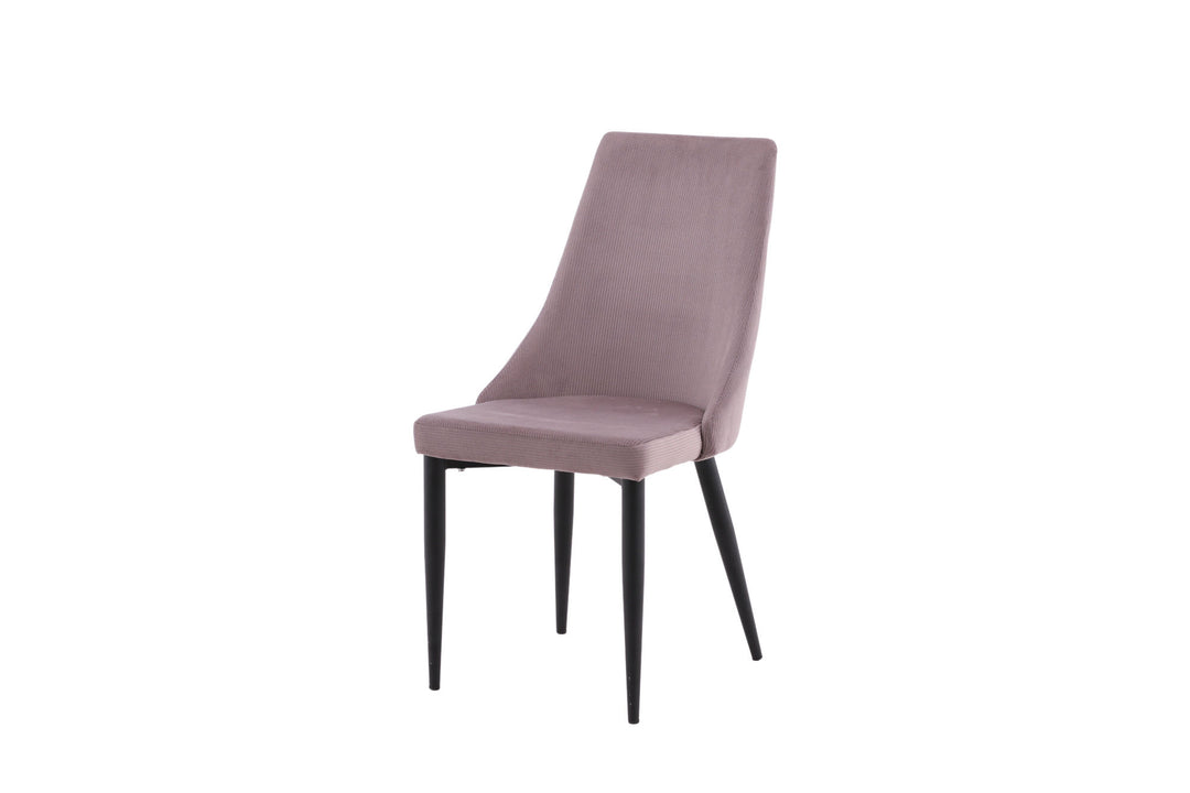 Venture Home Leone Dining Chair 2-pack - Black Legs / Dusty PinkCorduroy Ersätts av 27701-999