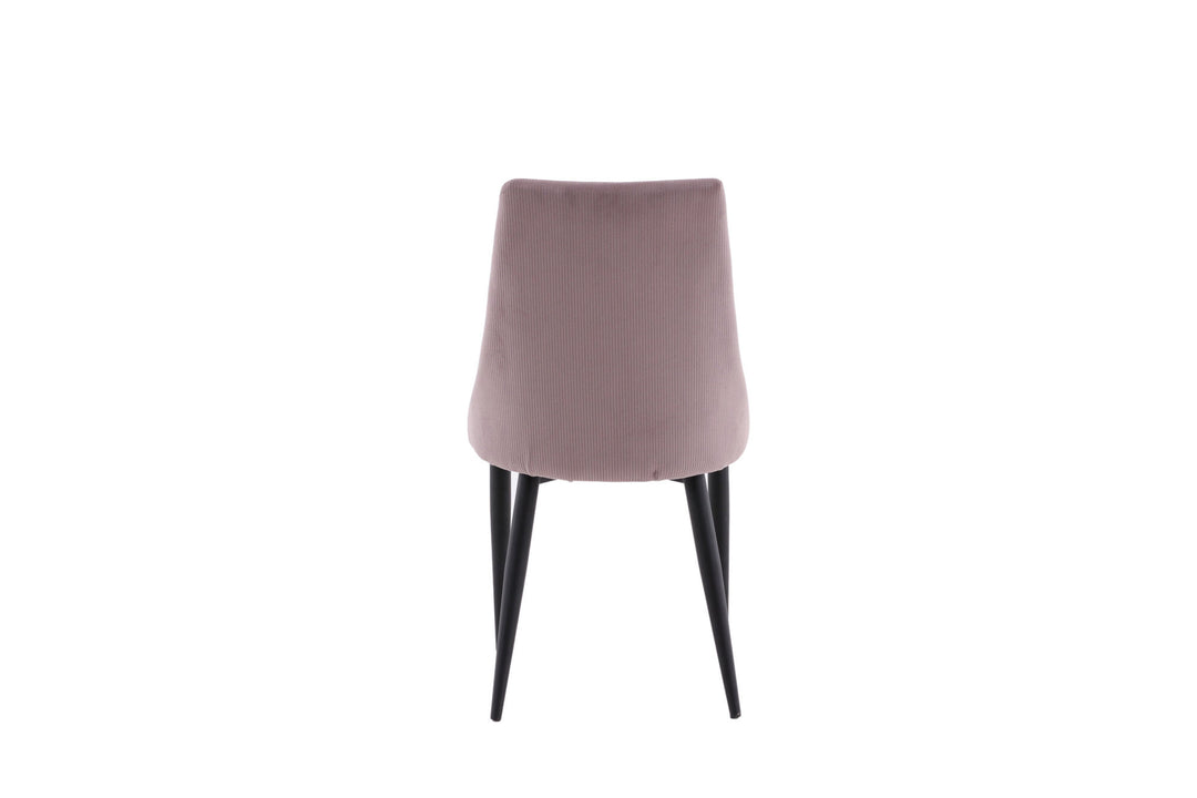 Venture Home Leone Dining Chair 2-pack - Black Legs / Dusty PinkCorduroy Ersätts av 27701-999