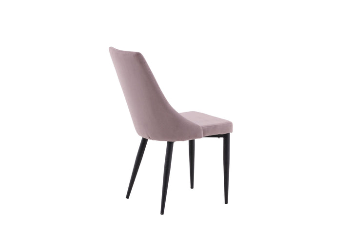 Venture Home Leone Dining Chair 2-pack - Black Legs / Dusty PinkCorduroy Ersätts av 27701-999