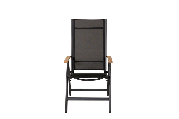 Venture Home Panama Light 5-pos Chair 2-pack Black / Black