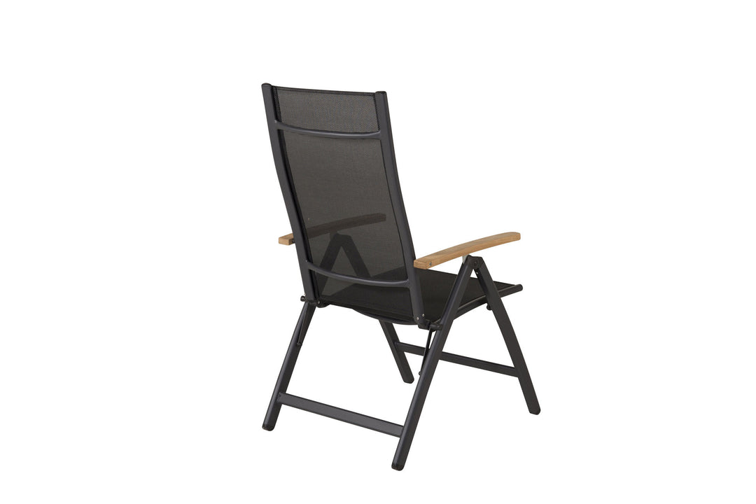 Venture Home Panama Light 5-pos Chair 2-pack Black / Black
